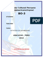 Instituto Cultural Peruano Norteamericano (Icpna) : Ayacucho - Peru 2015