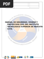 Manual de Seguridad, Higiene y Proteccion Civil ITSMASCOTA.docx