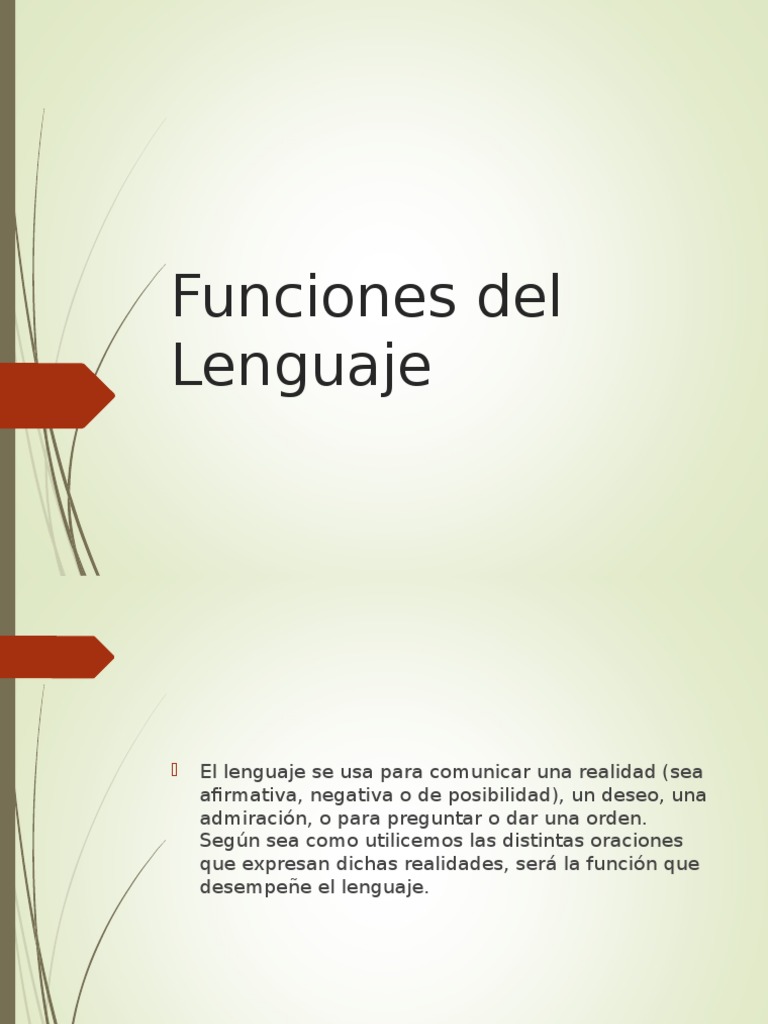 Funciones del Lenguaje: Tipos y Ejemplos | PDF | Comunicación humana ...