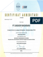 LP 353 IDN Banjarbaru (Certificate)