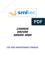 COSMOS DRIVER SERIES 3000 USE AND MAINTENANCE MANUAL