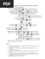 Palavras Cruzadas - personagens Locais Ideologias