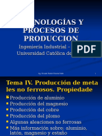 Produccion de Materiales No Ferrosos