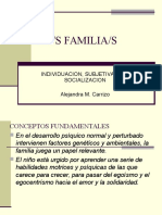 La/S Familia/S: Individuacion, Subjetivación, Socializacion Alejandra M. Carrizo