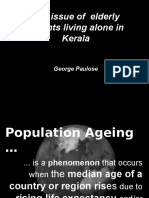 The Issue of Elderly Parents Living Alone in Kerala: George Paulose