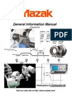 Mazak General Information Manual - CGENGA0015E