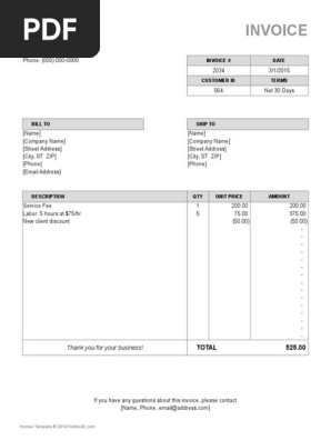 Billing Invoice
