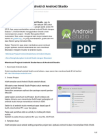 Membuat Project Android Di Android Studio