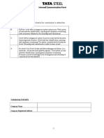 Competency Assessment Form - New Vendor Registration