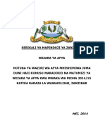 Budget Afya 2014/2015
