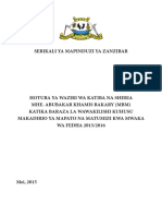 Budget Katiba Na Sheria 2015/2016