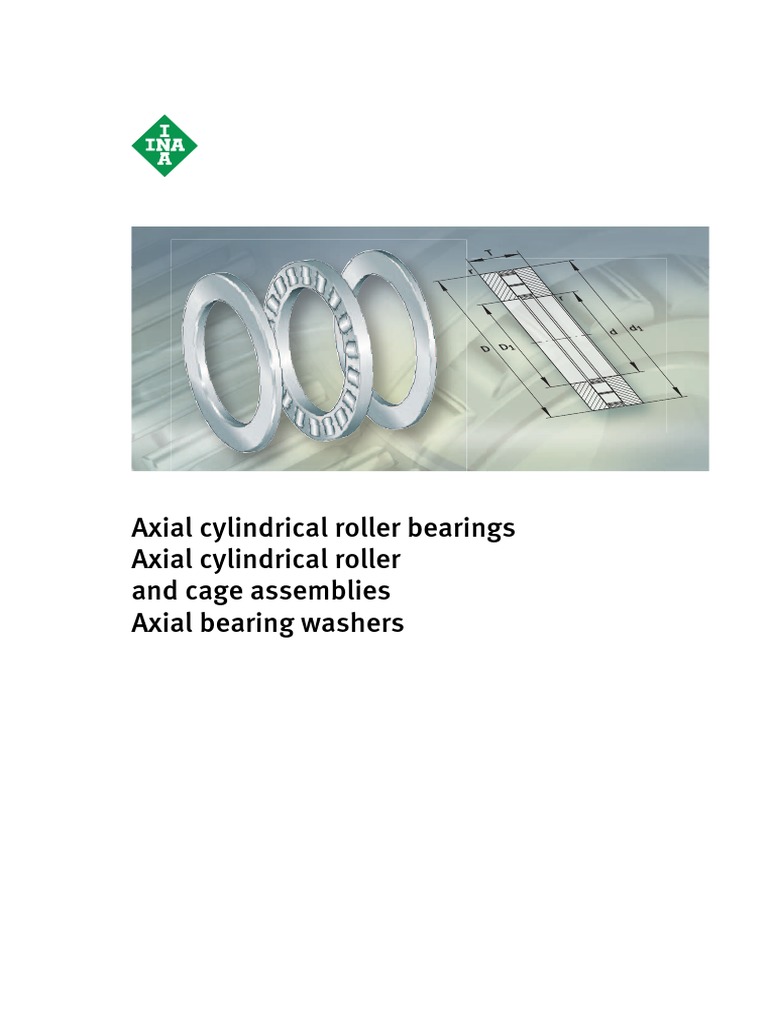Axial Cylindrical Roller Bearings Guide | PDF | Bearing (Mechanical ...