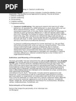 Theories of Learning Classical Conditioning