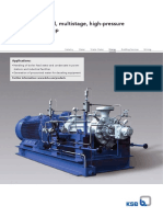 HGC - Horizontal, Multistage, High-Pressure Ring-Section Pump