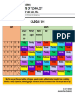 National Institute of Technology: CALENDAR / 2016