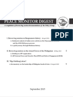 Peace Monitor Digest September 2015