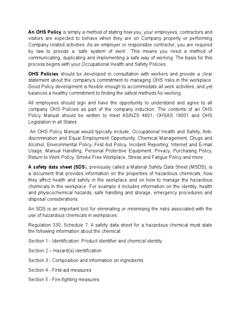 Essay Health and Safety PDF Personal Protective Equipment