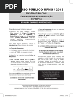Ufmg 2013 Ufmg Engenheiro Civil Prova