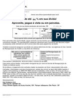 Proposta de renegociação de dívida com desconto de até 84