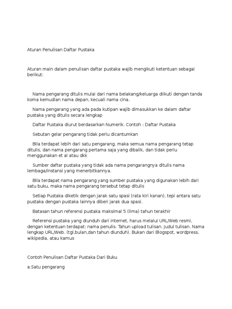 Contoh Daftar Pustaka Jika Penulis Lebih Dari Satu - Simak 