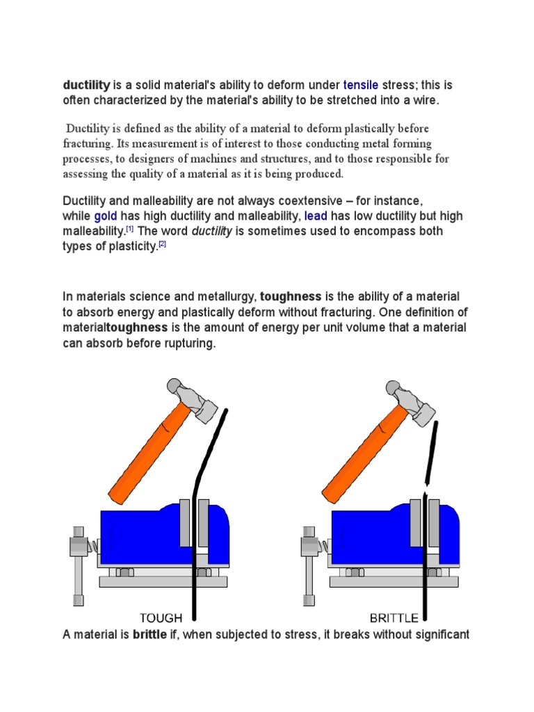 Ductility | PDF | Hardness | Deformation (Engineering)