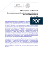 Documento de Especificación de Requerimientos de Soluciones Tecnológicas