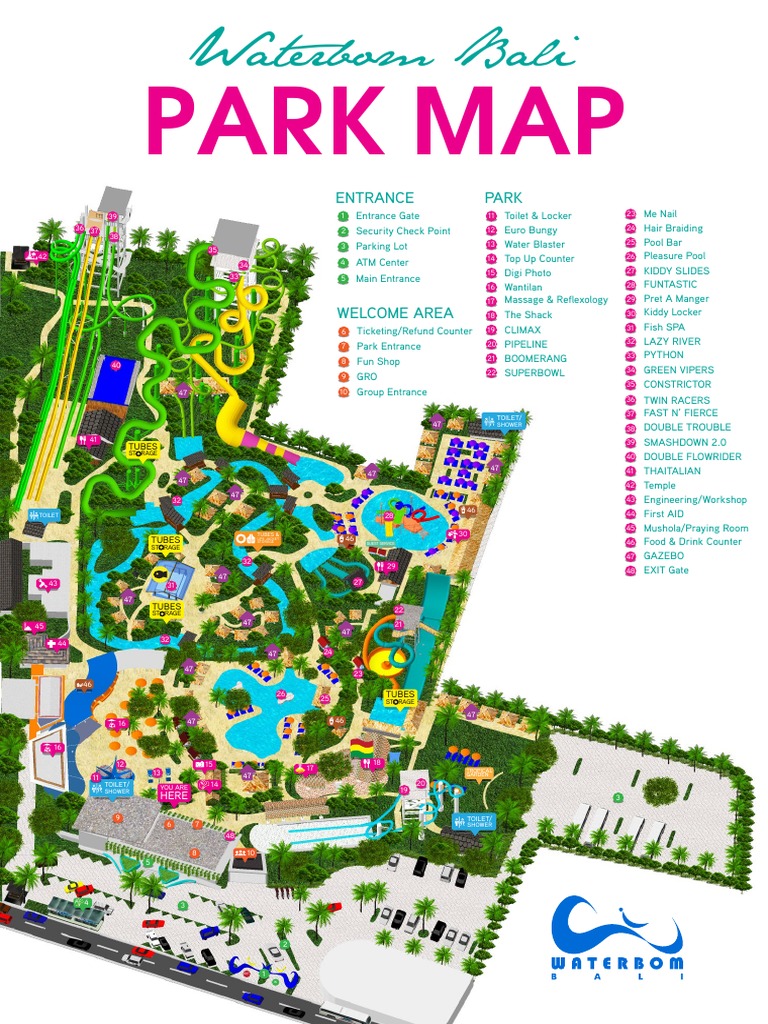 Map of Waterbom Bali Park | PDF