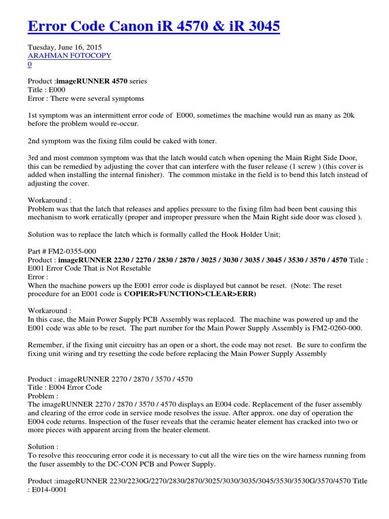IR 3045 | Conector eléctrico | Fuente de alimentación
