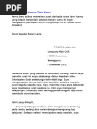 Contoh Surat Kiriman Tidak Rasmi