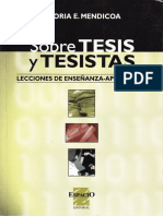 Sobre Tesis y Tesistas - Lecciones de Enseñanza-Aprendizaje