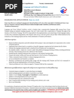 Peace Corps Language and Cultural Facilitator 1LCF Announcement 2016