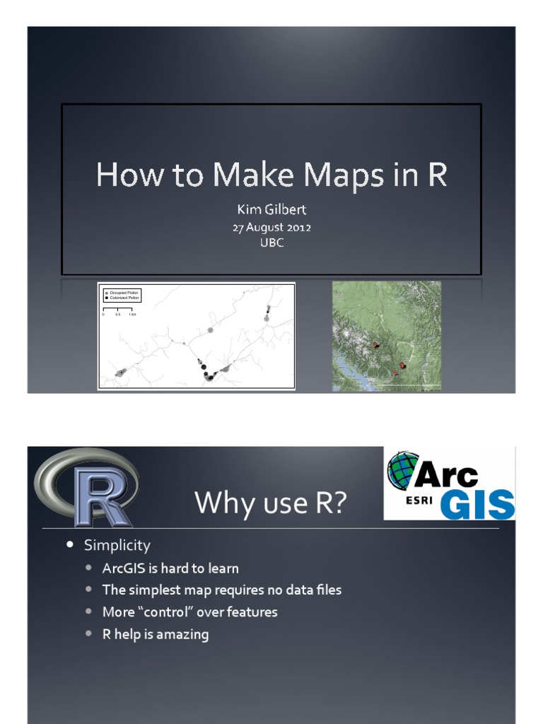 How To Make Maps in R | PDF | Geographic Information System | Computer ...
