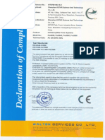 Certificat UPS - 600va