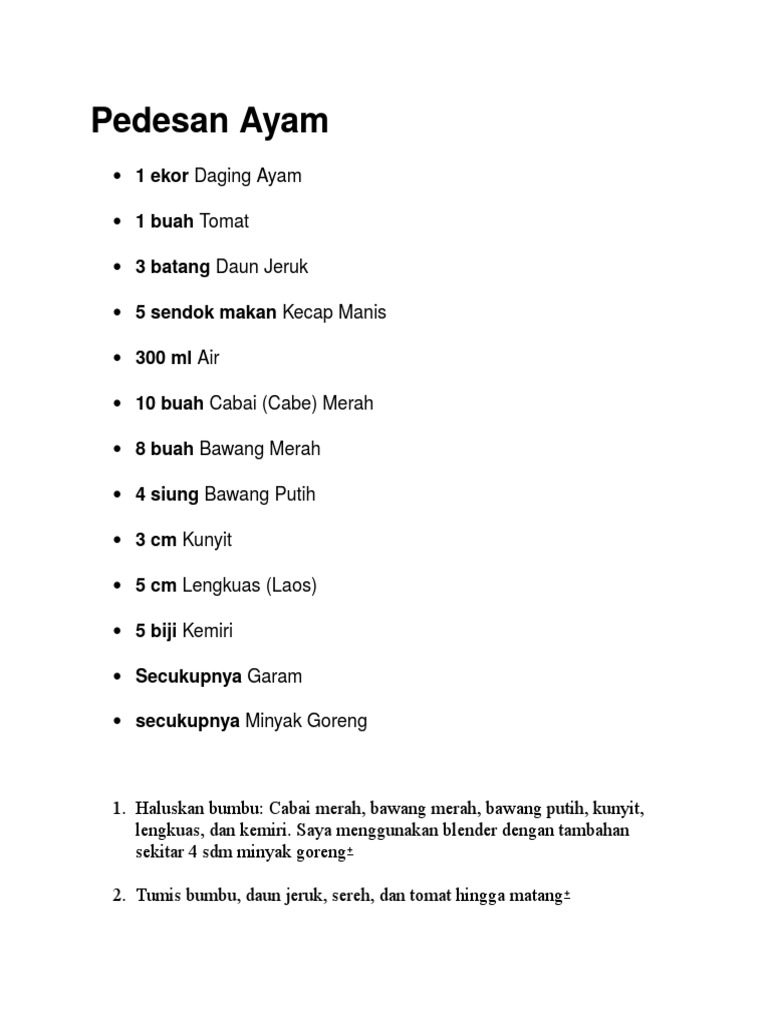 Pedesan Ayam