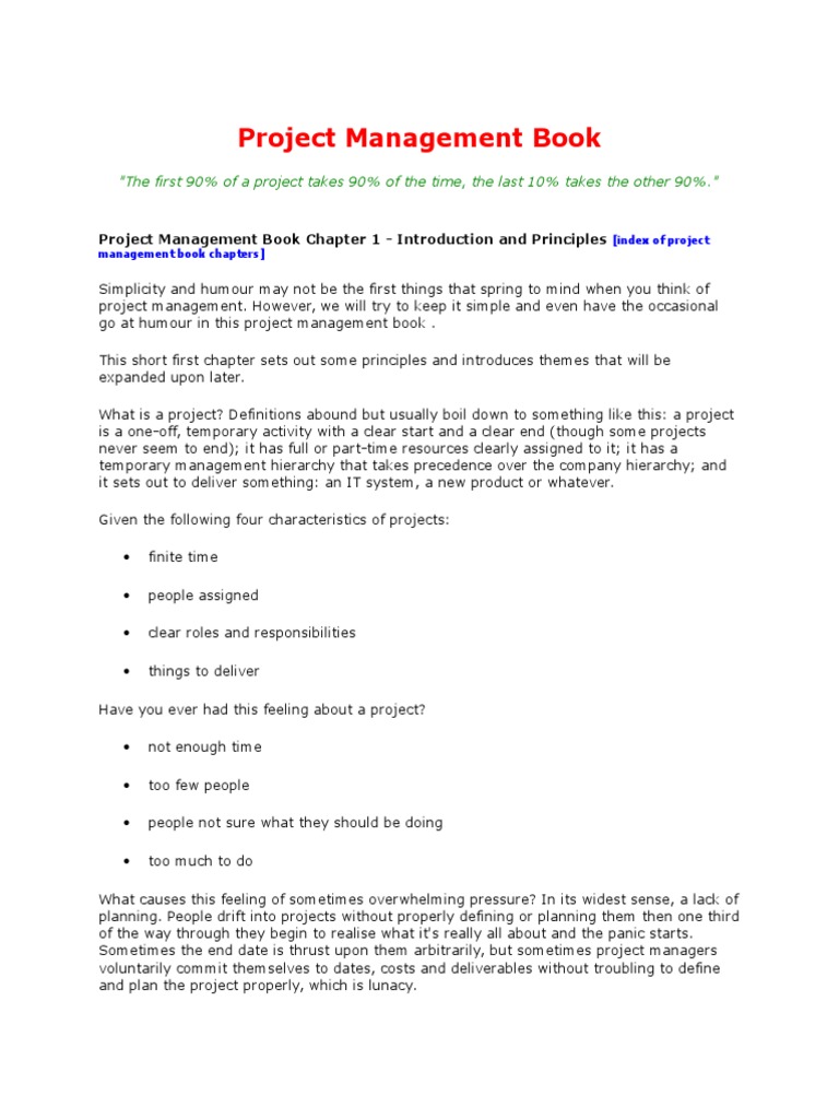 Project Management Book | PDF | Project Management | Software ...