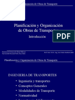 Planificasion y Organizacion de Obras de Transporte