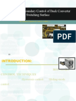 fixed frequency boundary control of Buck Converter with 2nd order switching surface