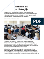 Petnicki seminar za nastavnike biologije