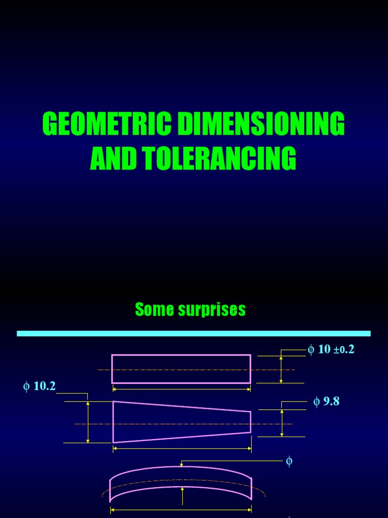 Geometric Dimensioning and Tolerancing Guide | PDF | Engineering ...