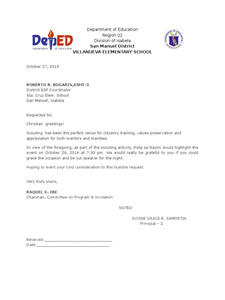 Request Letter to Judge a Contest Further Education