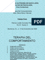 Terapia Del Comportamiento-terapias'Patty