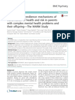 Wellbeing and Resilience Mechanisms of Transmission of Health and Risk in Parents With Complex Mental Health Problems and Their Offspring-The WARM Study