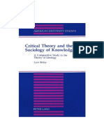 (American University Studies - Volume 62) Leon Bailey-Critical Theory and the Sociology of Knowledge_ a Comparative Study in the Theory of Ideology-Peter Lang (1996)