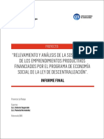 Informe Final Emprendimientos Productivos de Economia Social La Pampa