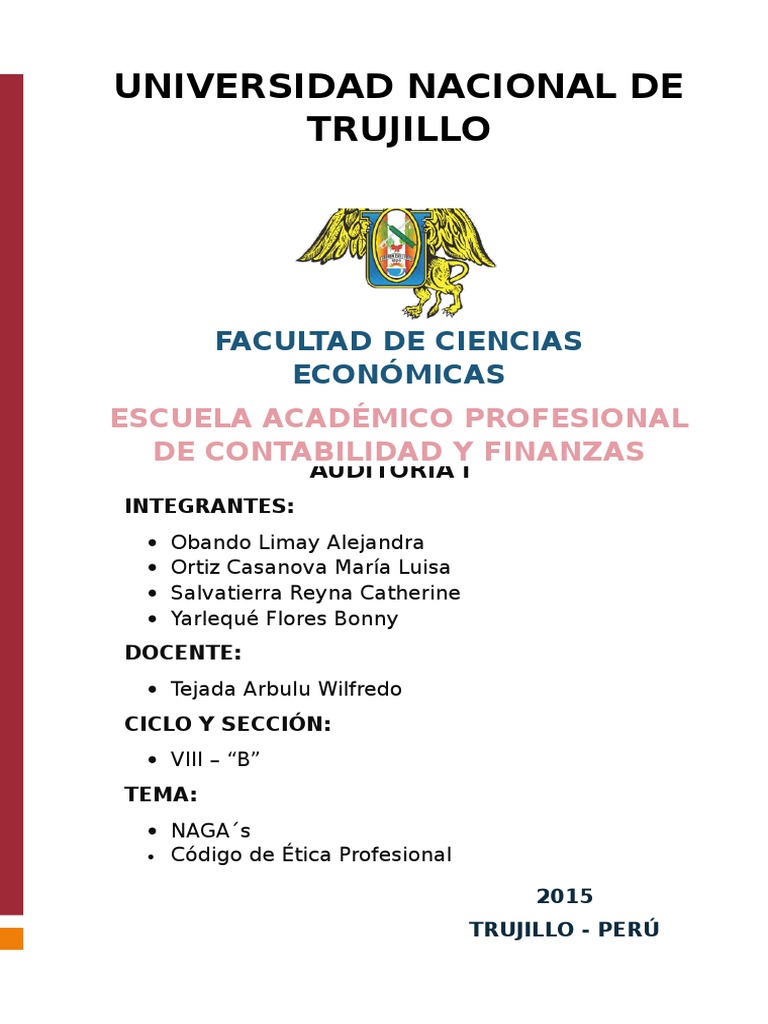 Normas de Auditoría y Ética | PDF | Auditoría financiera | Contralor