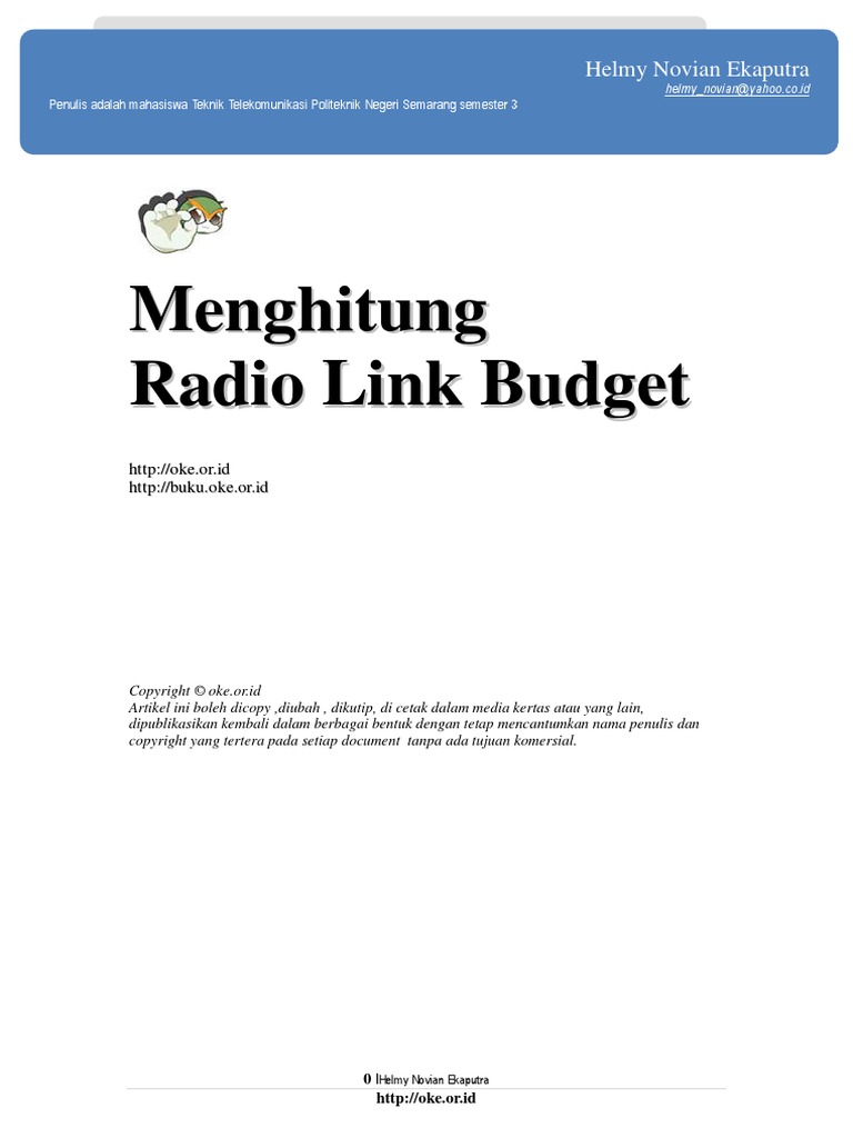 Menghitung Radio Link Budget PDF | PDF