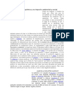 Industria Química y Su Impacto Ambiental y Social