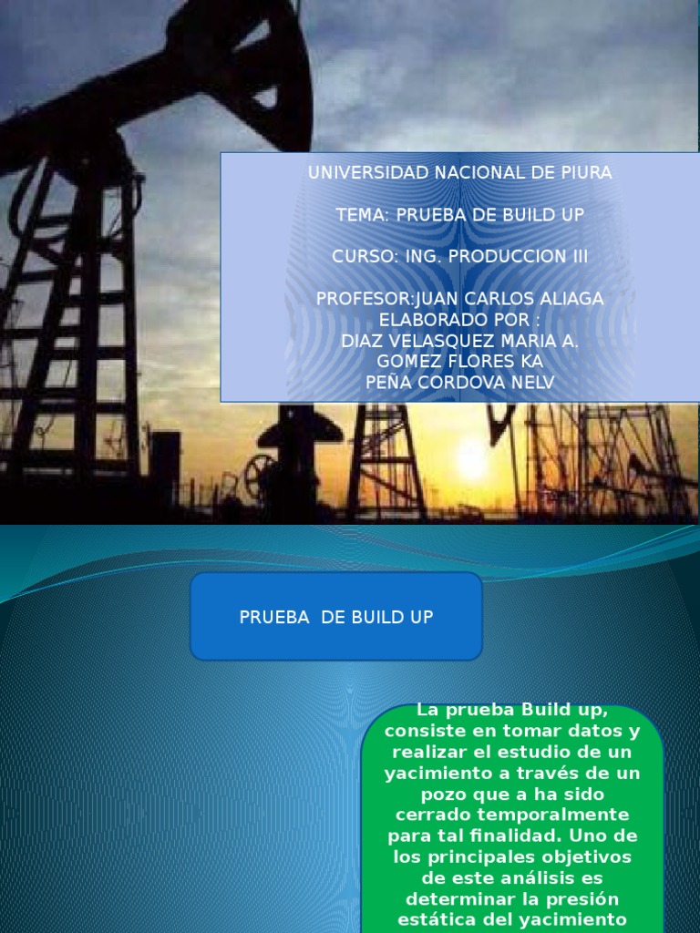 Prueba Build Up en Yacimientos Petroleros | PDF | Física | Física ...