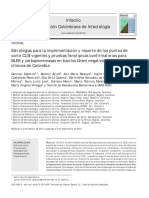 Estrategias para la implementación y reporte de los puntos de corte CLSI vigentes y pruebas fenotípicas confirmatorias para BLEE y carbapenemasas en bacilos Gram negativos en laboratorios clínicos de Colombia