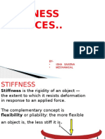 Stiffness Matrices..: BY - Isha Saxena - Mechanical